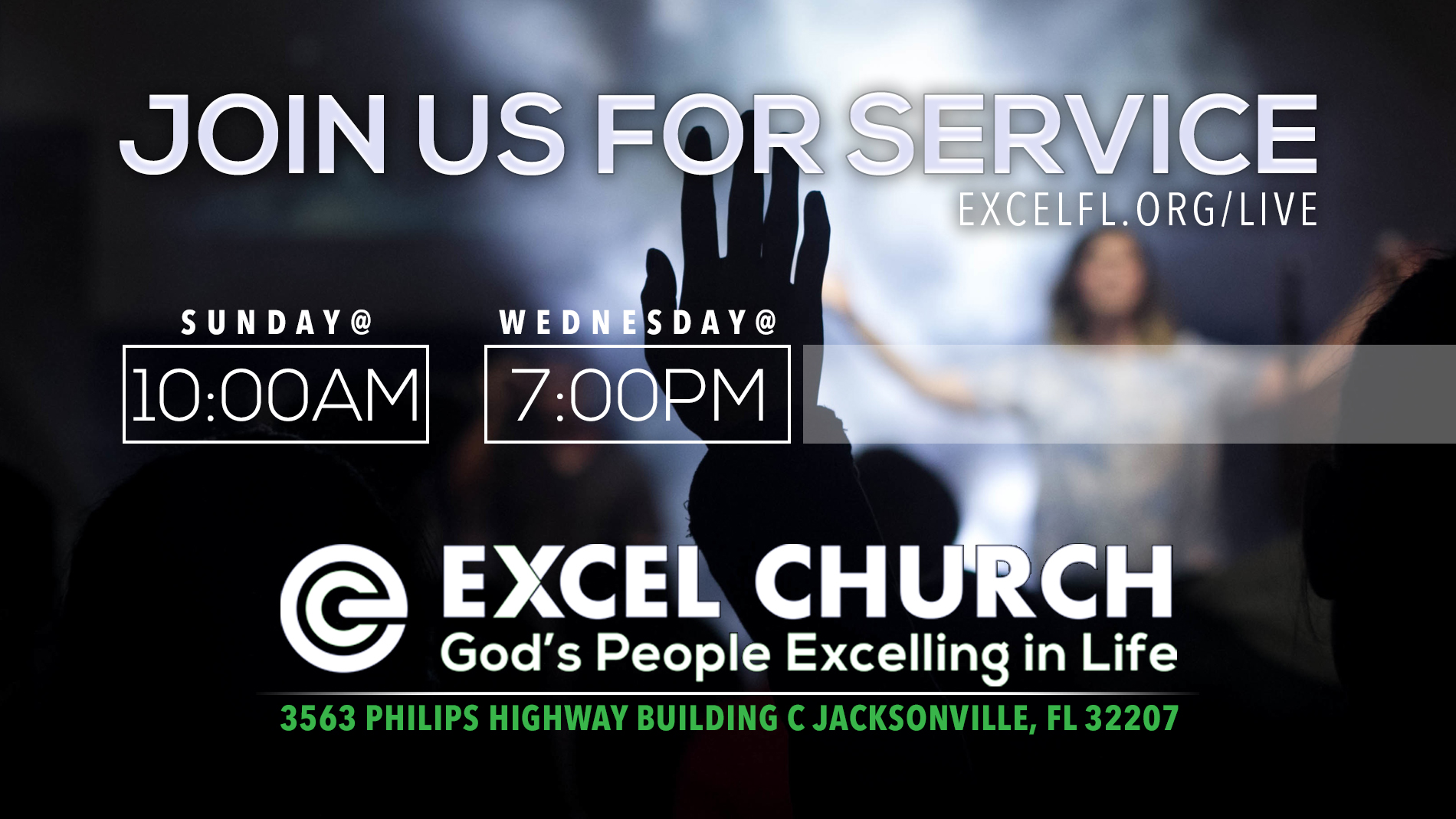 Excel ChurchChurch Hours And Service Times slide Excel Church